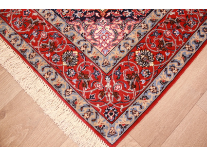 Persian carpet "Isfahan" with silk 156x107 cm Beige