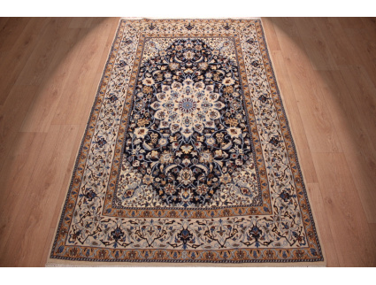 Persian carpet "Nain" 9la with natural silk 210x128 cm