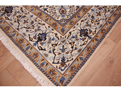 Persian carpet "Nain" 9la with natural silk 210x128 cm