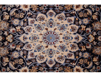 Persian carpet "Nain" 9la with natural silk 210x128 cm