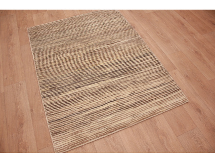 Perser Teppich "Gabbeh" "Loribaft" 155x116 cm Beige