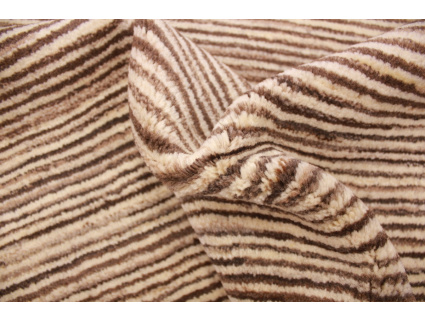 Perser Teppich "Gabbeh" "Loribaft" 155x116 cm Beige