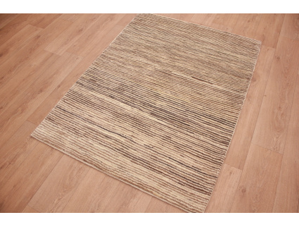 Perser Teppich "Gabbeh" "Loribaft" 155x116 cm Beige