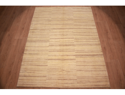 Nomadic Persian carpet Gabbeh wool 241x173 cm Beige