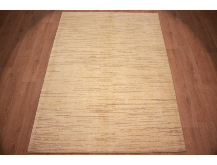 Nomadic Persian carpet Gabbeh wool 235x168 cm Beige