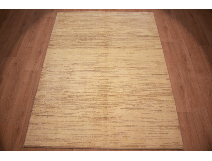 Nomadic Persian carpet Gabbeh wool 237x176 cm Beige