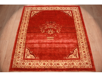 Nomadic persian wool carpet Kashkouli 148x135 cm Red