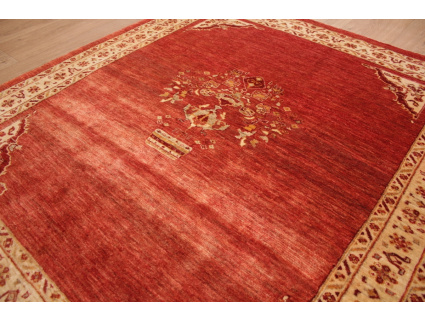 Nomadic persian wool carpet Kashkouli 148x135 cm Red