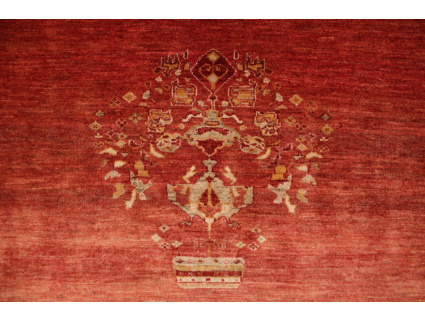 Nomadic persian wool carpet Kashkouli 148x135 cm Red