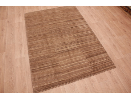 Nomadic Persian carpet Gabbeh wool 237x160 cm Brown