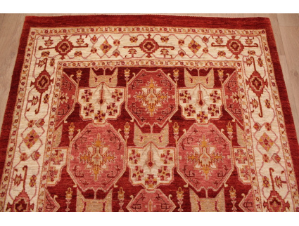 Nomadic persian wool carpet Kashkouli 198x142 cm Red