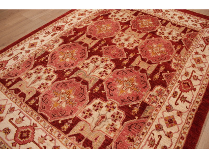 Nomadic persian wool carpet Kashkouli 198x142 cm Red