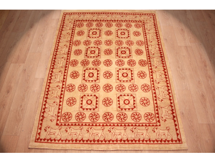 Nomadic persian wool carpet Kashkouli 231x167 cm Beige