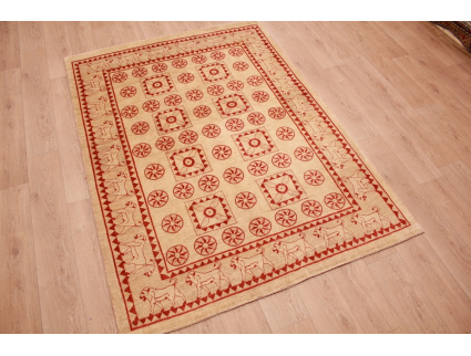 Nomadic persian wool carpet Kashkouli 231x167 cm Beige