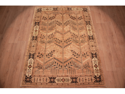 Nomadic persian wool carpet Kashkouli 208x150 cm Brown