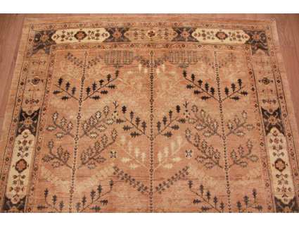 Nomadic persian wool carpet Kashkouli 208x150 cm Brown