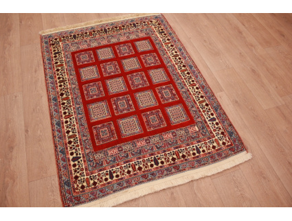 Nomadenteppich Nimbaft Wollteppich 151x114 cm Rot