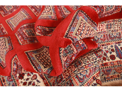 Nomadic persian carpet Nimbaft 151x114 cm Red