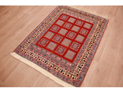 Nomadenteppich Nimbaft Wollteppich 151x114 cm Rot