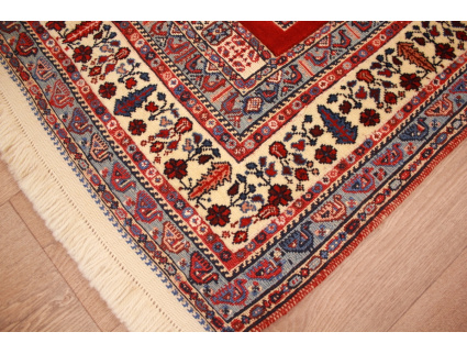 Nomadenteppich Nimbaft Wollteppich 151x114 cm Rot