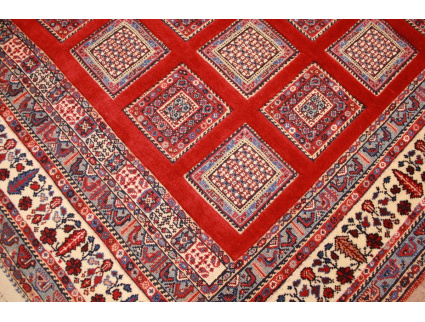 Nomadenteppich Nimbaft Wollteppich 151x114 cm Rot