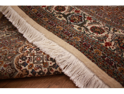 Persian carpet "Taabriz mahi" with Silk 207x152 cm Beige