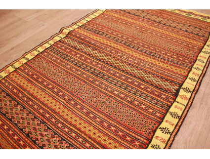 Persian Nomadic carpet Kelim pure wool 167x94 cm striped