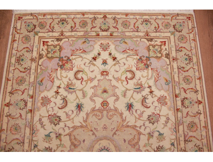 Persian carpet Tabriz with Silk 148x100 cm Beige