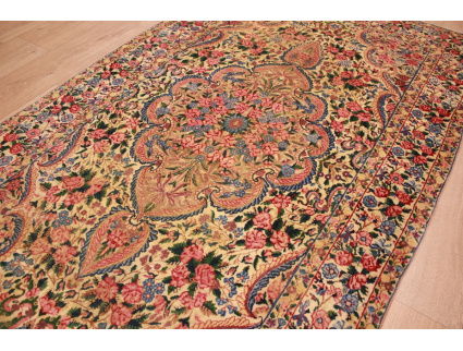 Persian carpet "Kerman" wool carpet 207x129 cm