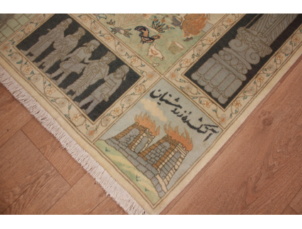 Persian carpet "Taabriz 211x151 cm Very special Design