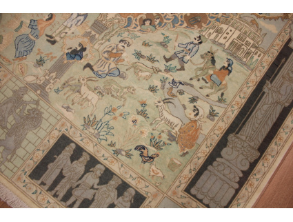 Persian carpet "Taabriz 211x151 cm Very special Design