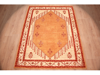 Nomadic persian wool carpet Kashkouli 198x160 cm gold