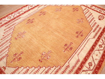 Nomadic persian wool carpet Kashkouli 198x160 cm gold