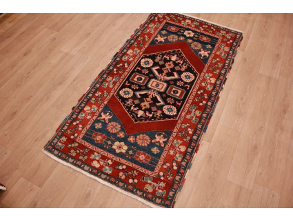 Persian carpet "Heriz" very warm colors 214x110 cm Red