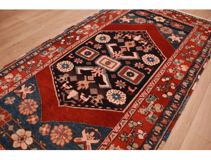 Persian carpet "Heriz" very warm colors 214x110 cm Red