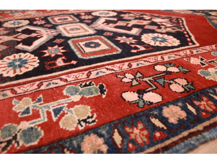 Persian carpet "Heriz" very warm colors 214x110 cm Red