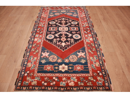 Persian carpet "Heriz" very warm colors 214x110 cm Red