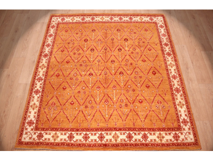 Nomadic persian wool carpet Kashkouli 222x203 cm