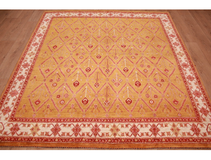 Nomadic persian wool carpet Kashkouli 222x203 cm