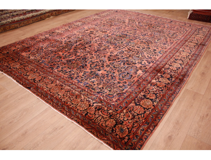 Antique Persian carpet Sarough 370x284 cm Red