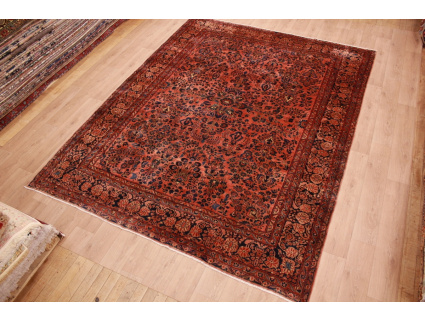 Antique Persian carpet Sarough 370x284 cm Red