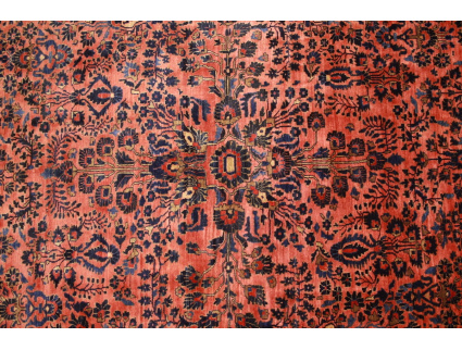 Antique Persian carpet Sarough 370x284 cm Red