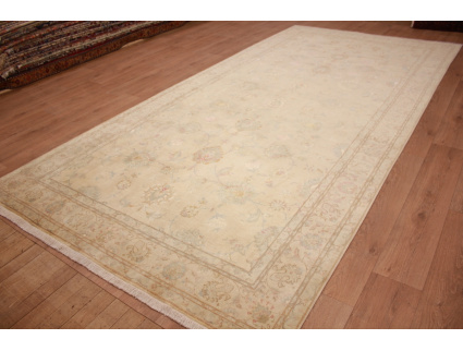 Persian carpet Tabriz Special Size 408x199 cm Beige