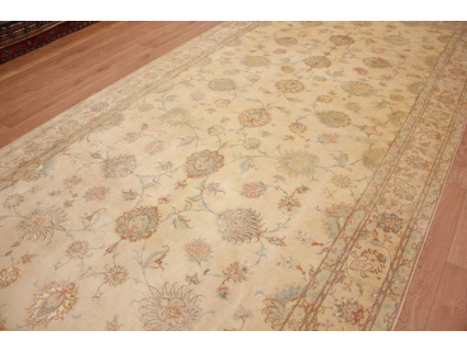 Persian carpet Tabriz Special Size 408x199 cm Beige