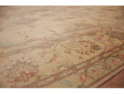 Persian carpet Tabriz Special Size 408x199 cm Beige