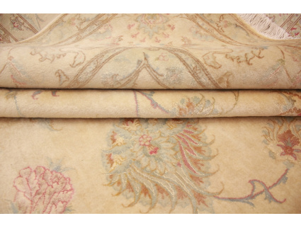 Persian carpet Tabriz Special Size 408x199 cm Beige