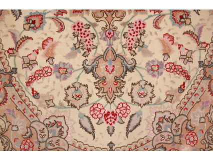 Ovaler Perserteppich Tabriz 198x135 cm Beige