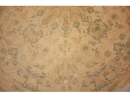 Perserteppich "Taabriz" RUND mit Seide 150x150 cm Orient Teppich