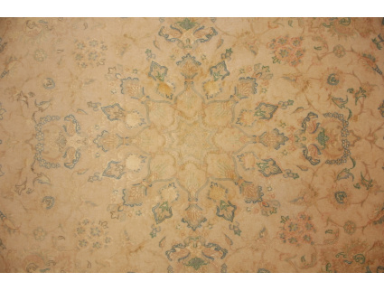 Perserteppich "Taabriz" RUND mit Seide 150x150 cm Orient Teppich