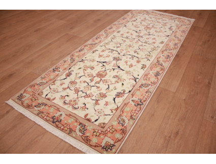 Persian carpet "Taabriz" Runner with Silk 196x77 cm